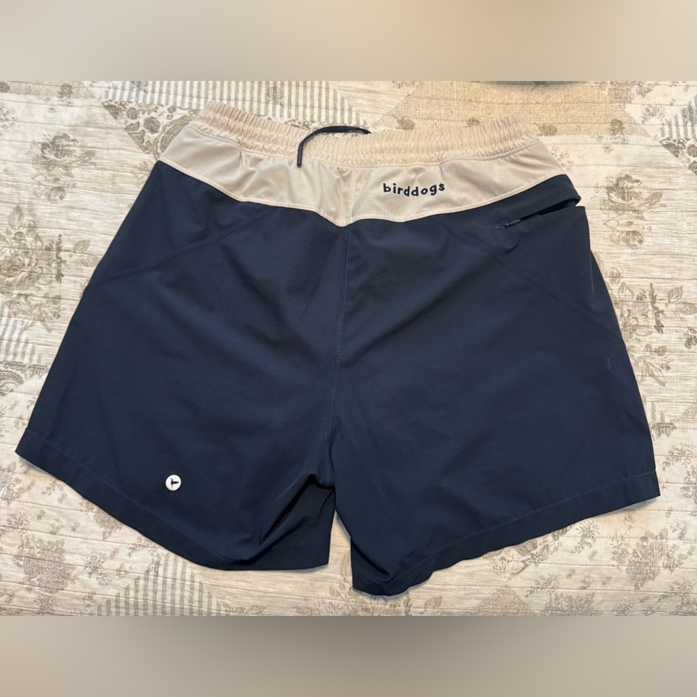 Birddogs Two-Tone Navy and Beige Shorts